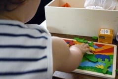 box pour enfants Odicé, le puzzle en bois goki