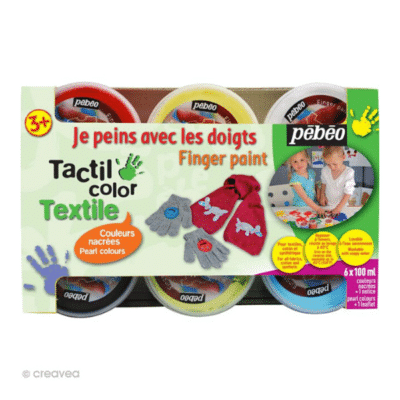 Kit-de-peinture-au-doigt-bébé-pour-tissu-Pébéo
