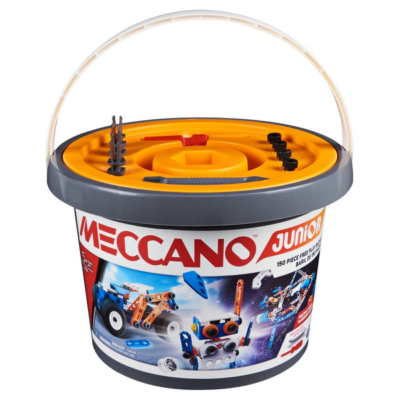 Boîte du jeu de construction Meccano Junior : pour créer pleins de véhicules