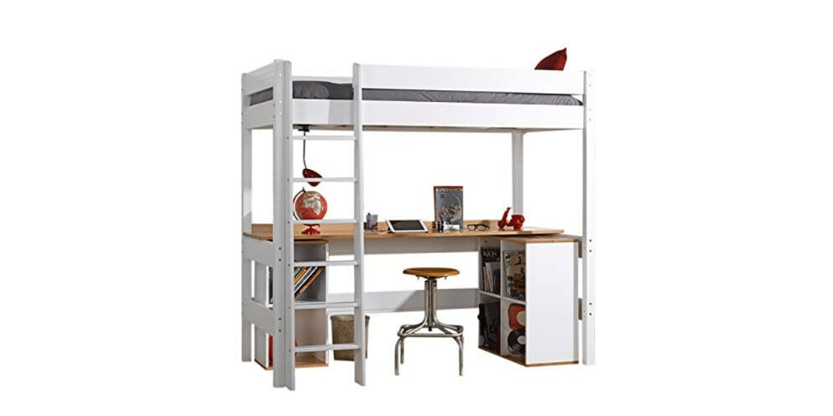 lit mezzanine avec bureau pour enfant marque Akiten Retail