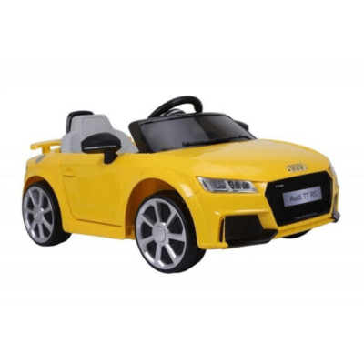 voiture électrique enfant jaune marque Audi
