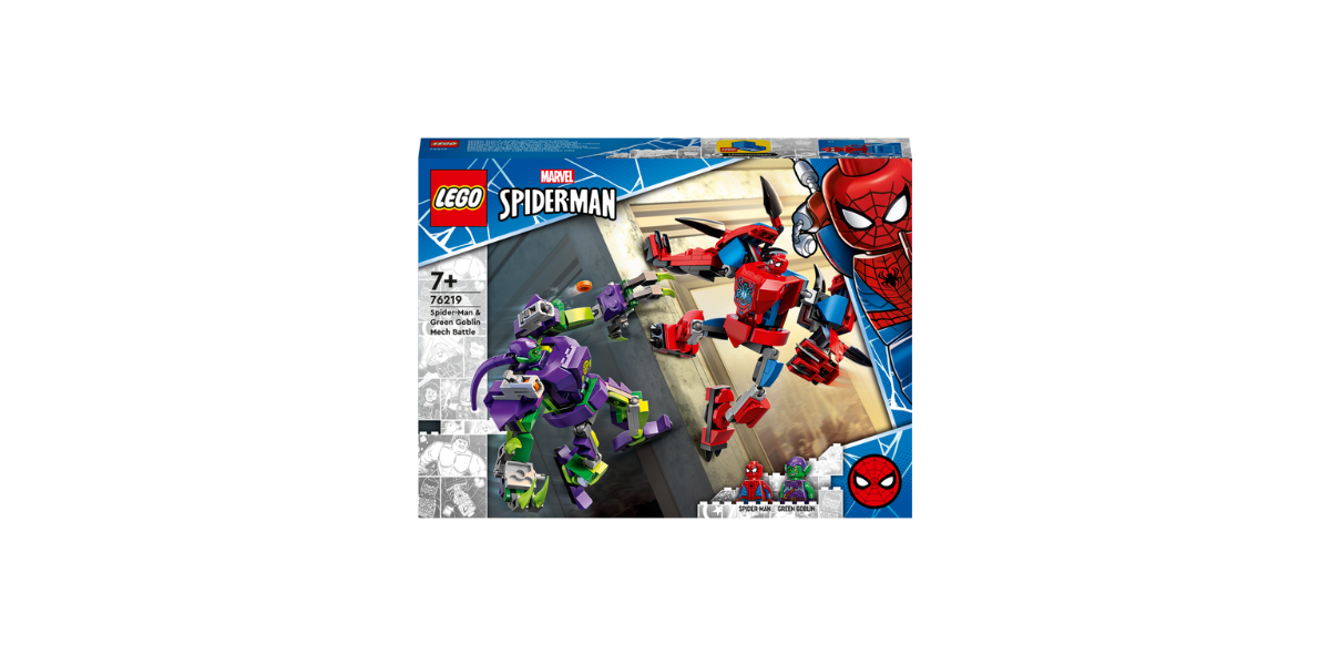 Spider-Man-et-le-Bouffon-Vert-le-combat-des-robots-LEGO