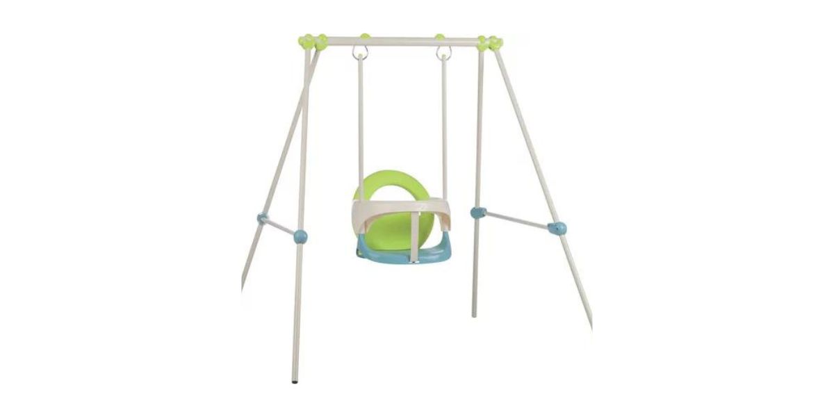 photo portique métal baby swing smoby